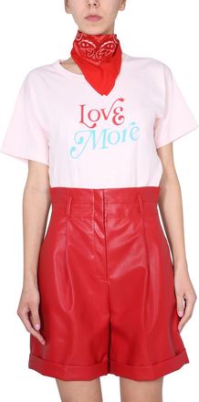 Philosophy di Lorenzo Serafini Printed Cotton T-Shirt - Pink