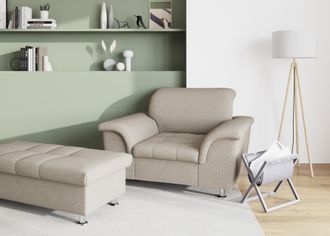 Domo Collection Sessel »Franzi, zeitlos & elegant, moderne Sitzheftung«