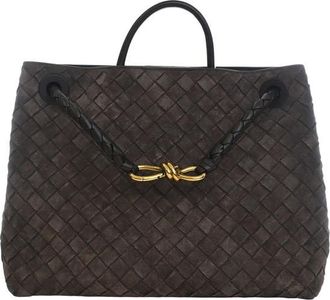 Bottega Veneta Pre-owned Bottega Veneta Medium Suede Intrecciato Andiamo Bag Ladies SHICZTV0EU0IA7WK
