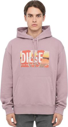 Diesel Dusty Pink Graphic Hoodie
