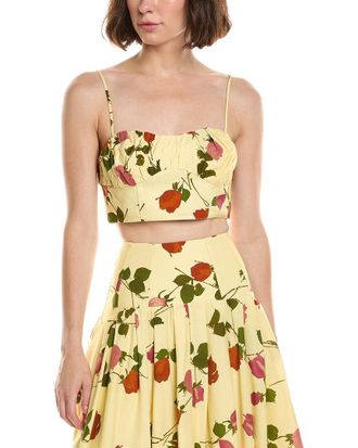 Nicholas Yulia Linen-Blend Bralette