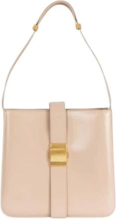 Bottega Veneta Pre-owned Marie Schoudertas - Dames - Vintage Schoudertas - Beige - ONE Size - Leer - Vintage