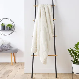 La Redoute Interieurs Plaid in imitatiebont Doudoux