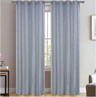 Trade Shop Trade Shop - Tenda Velia Cuori Pannello Singolo 8 Borchie Porta Finestra Bastone 140x280 Cm