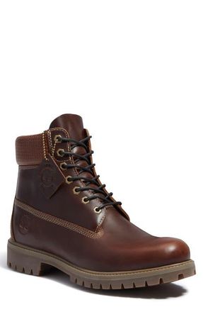 Timberland Premium 6-Inch Waterproof Boot in Brown/Black at Nordstrom, Size 11.5