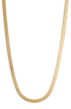 Argento Vivo Argento Vivo Herringbone Chain Necklace in Gold at Nordstrom