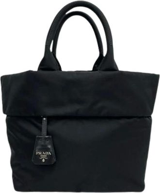 Prada Pre-owned Tote Bags, female, Black, Size: ONE SIZE Pre-owned Vintage Tote Bag