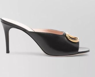 Valentino Garavani leather open-toe stiletto mules