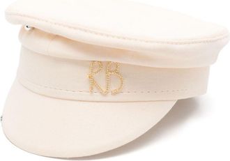 Ruslan Baginskiy logo-appliqu&eacute; bakerboy hat - White