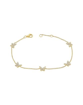 Sabrina Designs 14K 0.34 Ct. Tw. Diamond Butterfly Bracelet