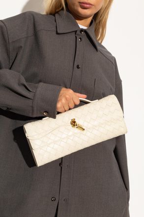 Bottega Veneta Handbag Andiamo, Womens, Cream