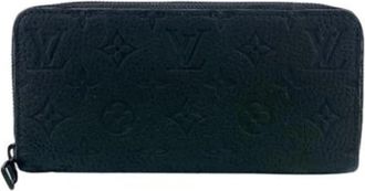 Louis Vuitton Pre-owned Taurillon Long Wallet (bi-fold) - Heren - Vintage Accessoires - Zwart - ONE Size - Vintage