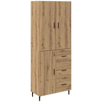 vidaXL Highboard with Drawer Artisan Oak 69.5 x 34 x 180 cm vidaXL