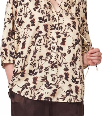 Raquel Allegra Poet Top In Cream