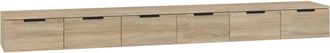 vidaXL Vidaxl - Armarios De Pared 2 Uds Contrachapada Roble Sonoma 102x30x20 Cm