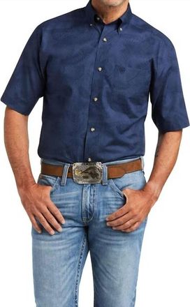 Ariat Tremaine Classic Fit Shirt In Navy