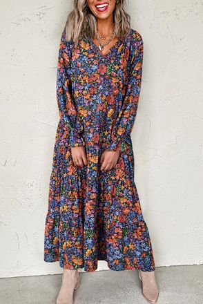 Azura Exchange Bloemenprint Maxi Jurk