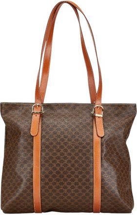 Celine Brown Pvc Leather Tote Bag (Pre-Owned)
