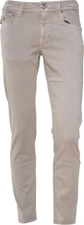 Sartoria Tramarossa Michelangelo katoenen broek - Beige