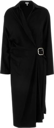 Loewe Womens Black Stretch Cady Dress viscose - Size EU 36 (Womens)