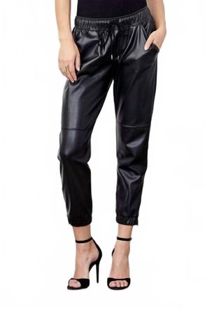 David Lerner Vegan Ankle Zip Jogger In Black
