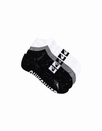 Quiksilver Mens Quiksilver Mens 5 Pack Ankle Trainer Socks - Multi - Size: 16/14.5/8/15/8.5/15.5/9/13/13.5/14/6.5/7/7.5/11.5/5/12/5.5/12.5/6/3.5/3/10.5/4/11/4.5
