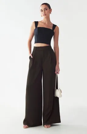 BWLDR Belinda Pants in Chocolate at Nordstrom, Size 10