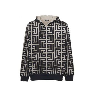 Balmain Monogram Hooded Sweatshirt