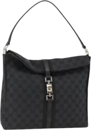 Gucci Pre-owned Vintage Schoudertas - Dames - Vintage Schoudertas - Zwart - ONE Size - Leer - Vintage