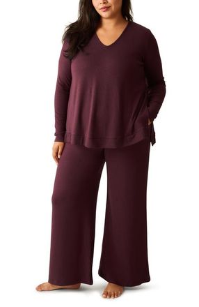 Kindred Bravely CozyKnit Maternity & Nursing V-neck Top in Deep Burgundy at Nordstrom, Size Medium