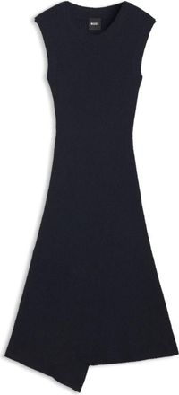 BOSS Boucl&eacute;-yarn dress in a slim fit