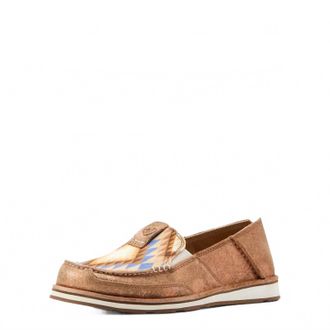 Ariat Womens Cruiser Shoe In Metallic Bronze/aztec Blanket