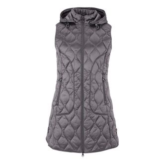 Betty Barclay Jassen, Dames, Grijs, 3Xl, Gewatteerd Vest met Capuchon