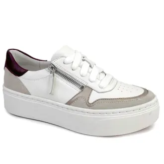 Aetrex Womens Leigh Sneaker In White