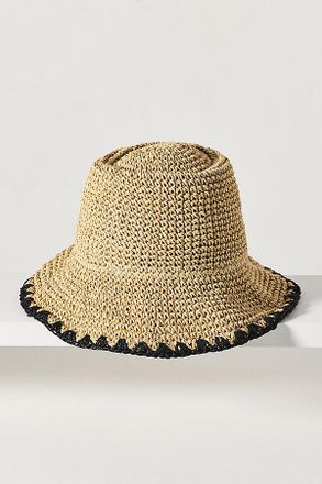 Wyeth Nyc Straw Whipstitch Bucket Hat