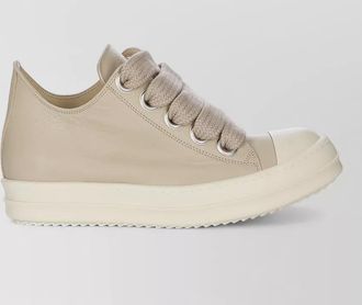 Rick Owens low top sneakers textured laces rubber sole