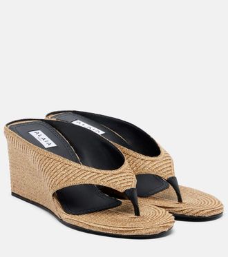 Alaia Ala&iuml;a Cube wedge sandals