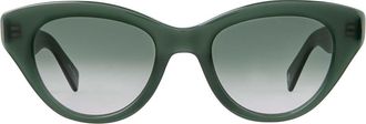 Garrett Leight DOTTIE SUN F/SFEMEG Womens Sunglasses Green Size 49