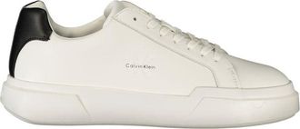 Calvin Klein White Leather Mens Mens Sneaker