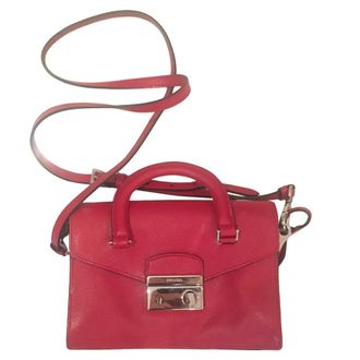 Prada Red Leather Small Crossbody Bag