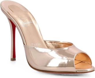 Christian Louboutin Me Dolly Mules - unisex - Schoenen - Beige - Maat: 36 1/2 EU Leer