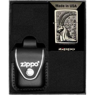 OEM Juego De Encendedores Zippo Zodiaco Capricornio Capricornio Regalo N.&deg; 3