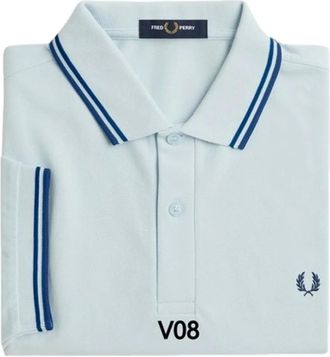 Fred Perry Heren, Tops, Blauw, Maat: 2XL