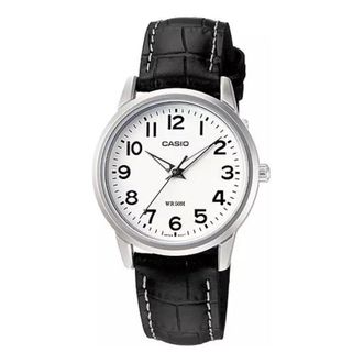 Casio Waterproof Black/ White Analog LTP-1303L-7BV