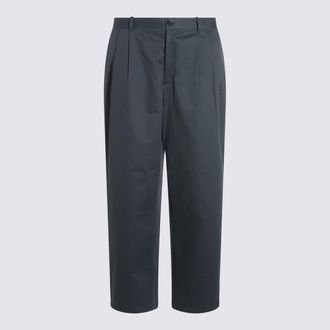 Maison Kitsuné Grey Blue Cotton Pants