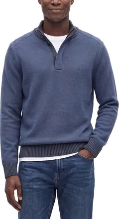 Raffi Vanise 1/4-Zip Wool & Cashmere-Blend Mock Neck Sweater
