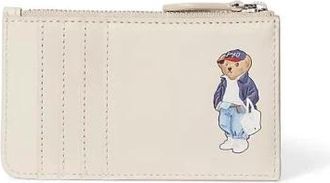 Polo Ralph Lauren Kaarthouder - Dames - Portefeuilles - Beige - ONE Size - Leer - Accessoires