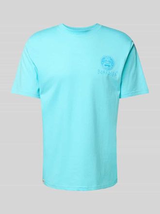 Boardies T-Shirt mit Label-Print Modell Maya in Hellblau, Gr&ouml;&szlig;e M