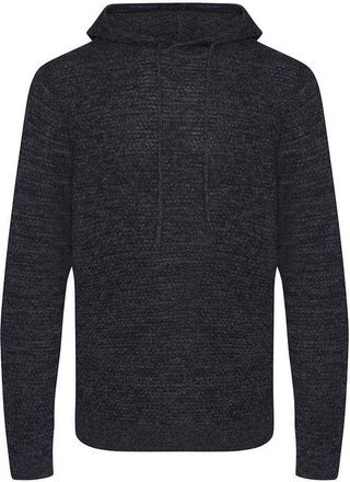 Ecologie by Danica Heren Iguazu Gebreide Duurzame Hoodie (Houtskool/zwart)