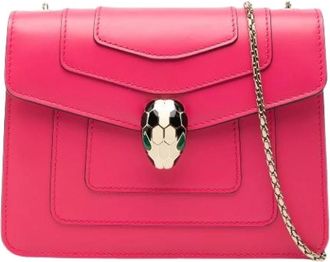 Bulgari Pre-owned Cross Body Bags, female, Pink, Size: ONE SIZE Pre-owned Vintage Crossbody Bag